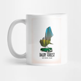 Dalby Forest North Yorkshire travel map Mug